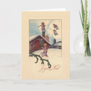 Vintage French Joyeux Noel Christmas Card