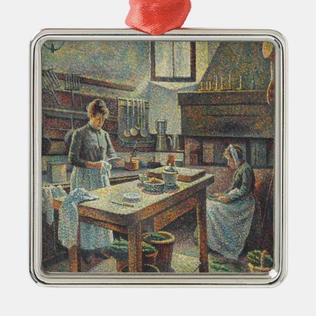 Vintage French Kitchen Metal Ornament (Front)