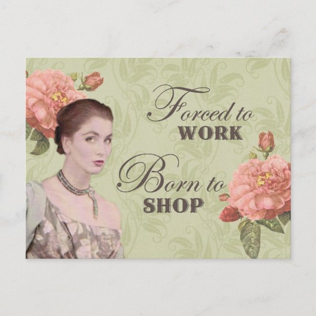 Vintage french lady photo postcard (Front)