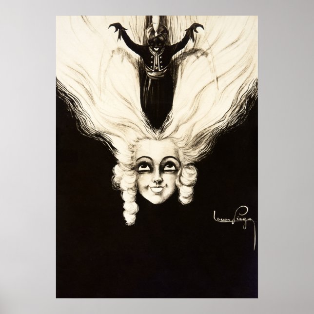 Vintage French Marionette Hairstyle Poster (Front)