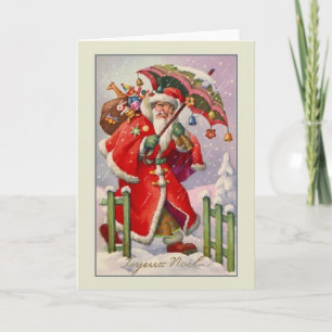 Vintage French Merry Christmas Card