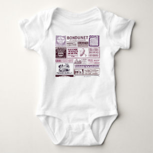 Vintage French Newspaper Ads 1910 Baby Bodysuit