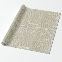Vintage French Newspaper Wrapping Paper