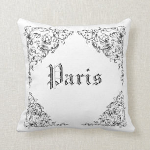 Vintage French Paris illustrations  - MoJo Pillows