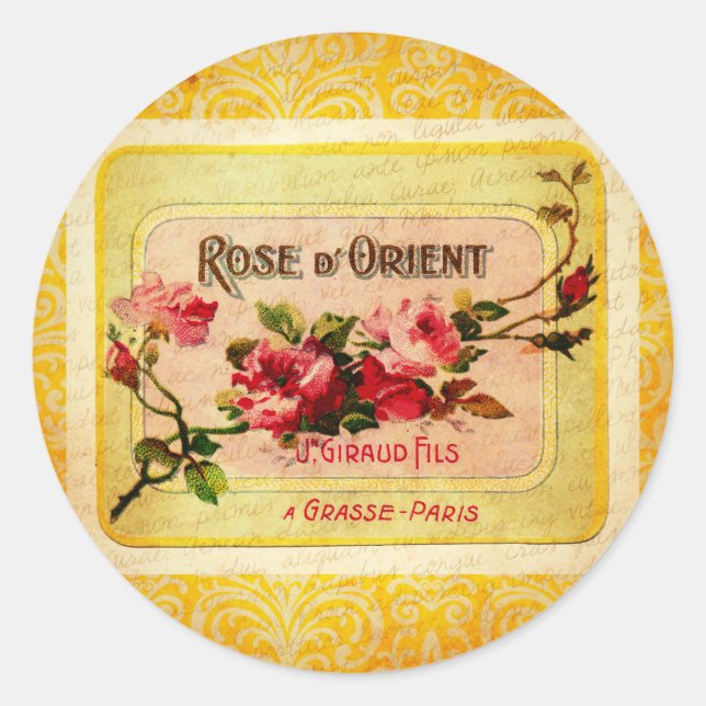 Vintage French Perfume Label (Front)