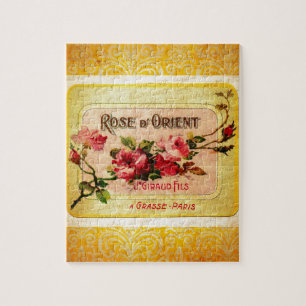 Vintage French Perfume Label Jigsaw Puzzle