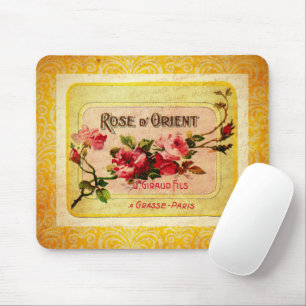 Vintage French Perfume Label Mouse Pad