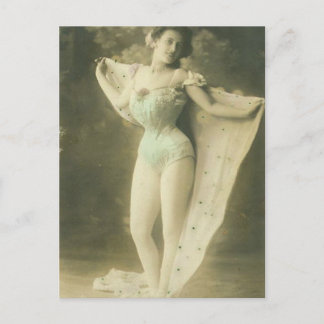 Vintage French Pinup Postcard