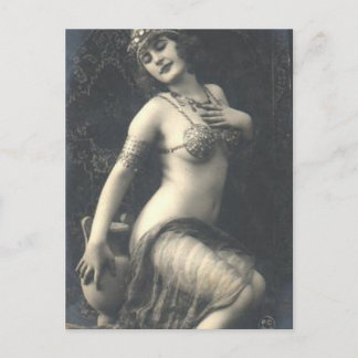 Vintage French Pinup Postcard