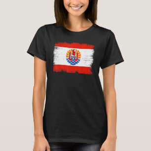 Vintage French Polynesia Flag French Polynesian T-Shirt