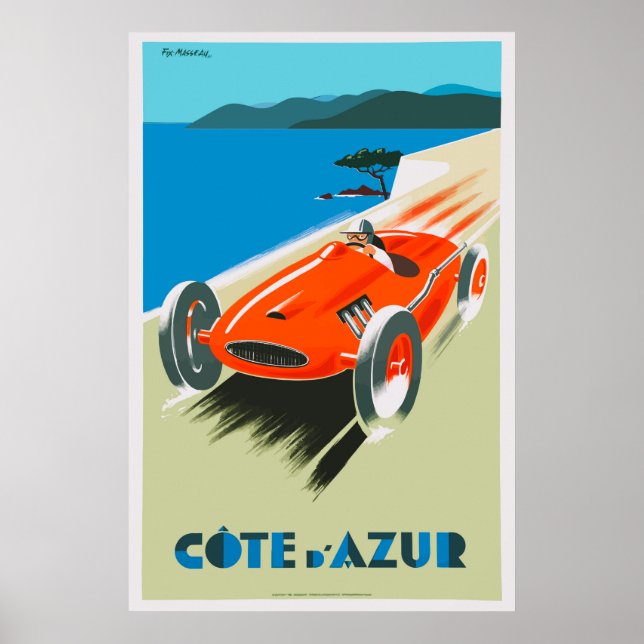 Vintage French Poster Cote d'Azur (Front)