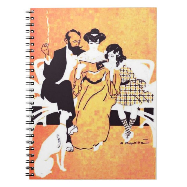 Vintage French Poster Notebook (Front)