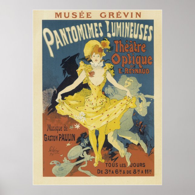 Vintage French Posters - Theater Optique (Front)
