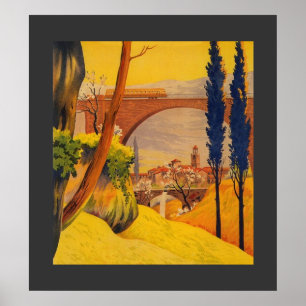 Vintage French Railroad Travel Poster