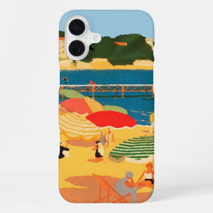 Vintage French Riviera Beach iPhone Case