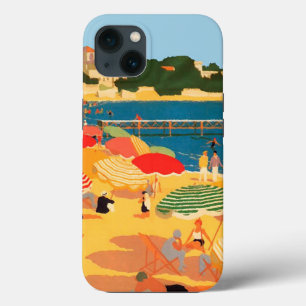 Vintage French Riviera Beach iPhone Case
