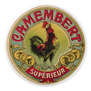 Vintage French Rooster Farm and Cheese Drawer Pull