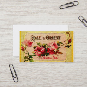 Vintage French Roses Business Card