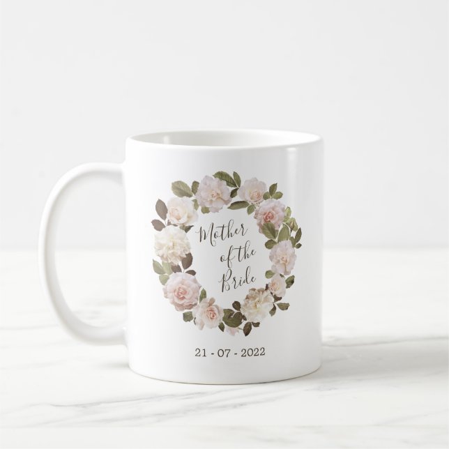 Vintage French Roses Mother of the Bride Mug (Left)