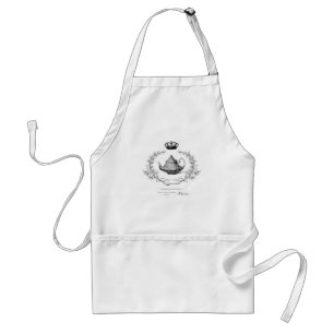Vintage French teapot apron
