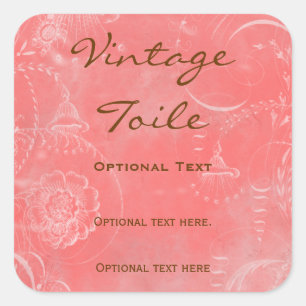 Vintage French Toile Stickers Custom Colours