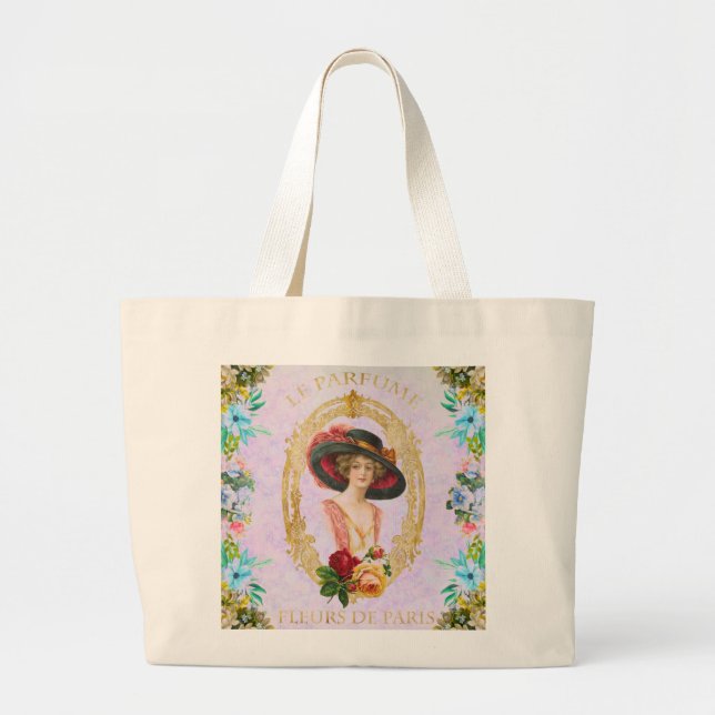 Vintage French Tote Bag (Front)