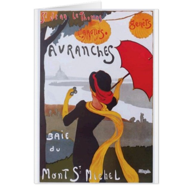 Vintage French Travel Ad 1910 (Front)