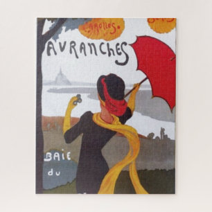 Vintage French Travel Ad 1910 Illustration Old Jigsaw Puzzle