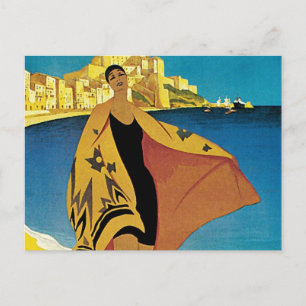 Vintage French Travel Holiday Postcard