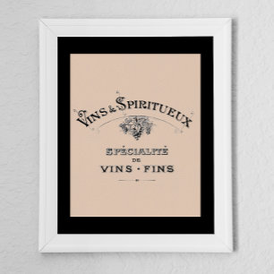 Vintage French Wine Ad  Poster