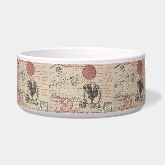 Vintage French Writing Paris Rooster typography (Front)