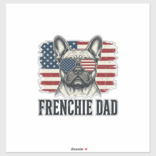 Vintage Frenchie Dad Patriotic Bulldog Shirt_1
