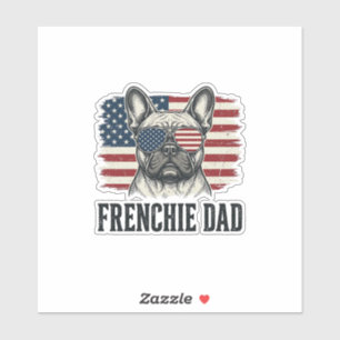 Vintage Frenchie Dad Patriotic Bulldog Shirt_1