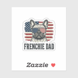 Vintage Frenchie Dad Patriotic Bulldog Shirt_1