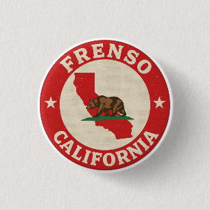 Vintage Frenso, California gifts 3 Cm Round Badge