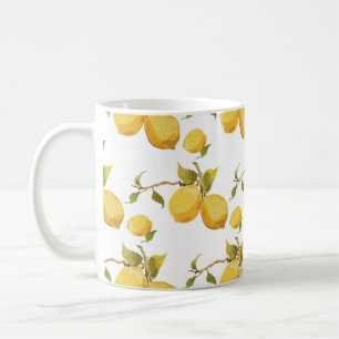 Vintage Fresh Lemons: Simplistic Design Coffee Mug