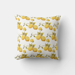 Vintage Fresh Lemons: Simplistic Design Cushion