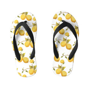 Vintage Fresh Lemons: Simplistic Design Kid's Thongs