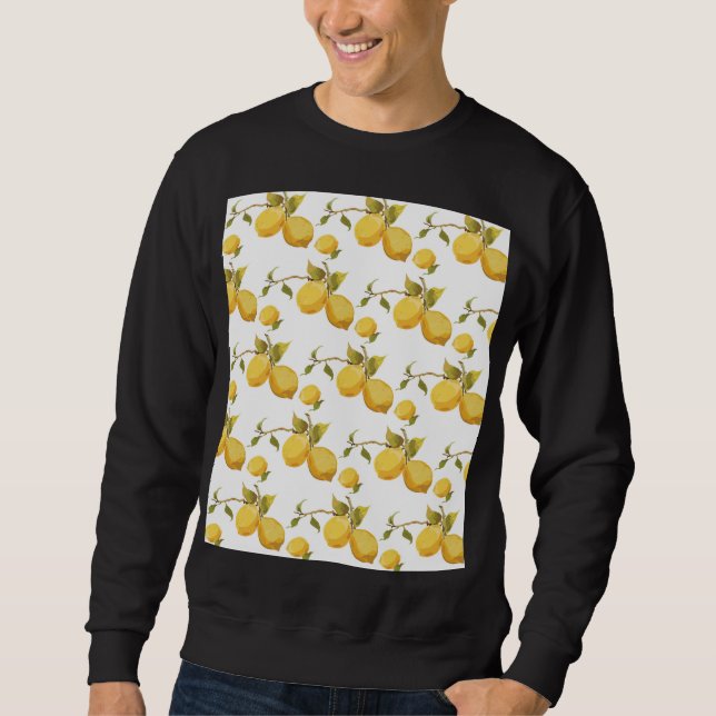 Vintage Fresh Lemons: Simplistic Design Sweatshirt (Front)