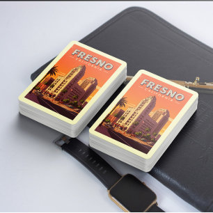 Vintage Fresno California Playing Cards