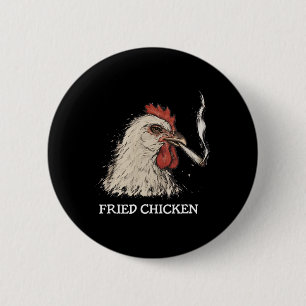Vintage Fried Chicken Drug Chicken Meme Funny  6 Cm Round Badge