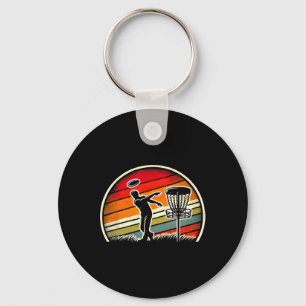 Vintage Frisbee Golf Player Sport Disc Golf Sket A Key Ring