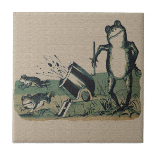 Vintage Frog Ceramic Tile