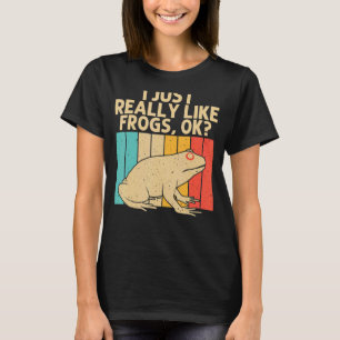 Vintage Frog For Men Women Kids Cute Frog Toad 3 T-Shirt