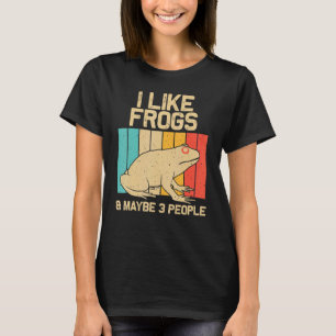 Vintage Frog For Men Women Kids Cute Frog Toad   T-Shirt