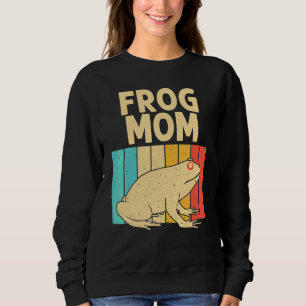 Vintage Frog For Mum Grandma Cute Frog Toad Sweatshirt