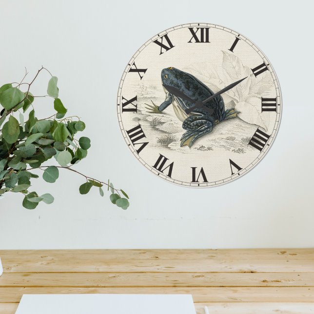Vintage Frog Large Clock (Vintage Frog Large Clock)