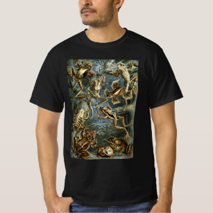Vintage Frogs and Toads Batrachia by Ernst Haeckel T-Shirt
