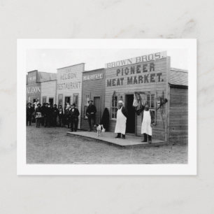 Vintage Frontier Town 5 Postcard