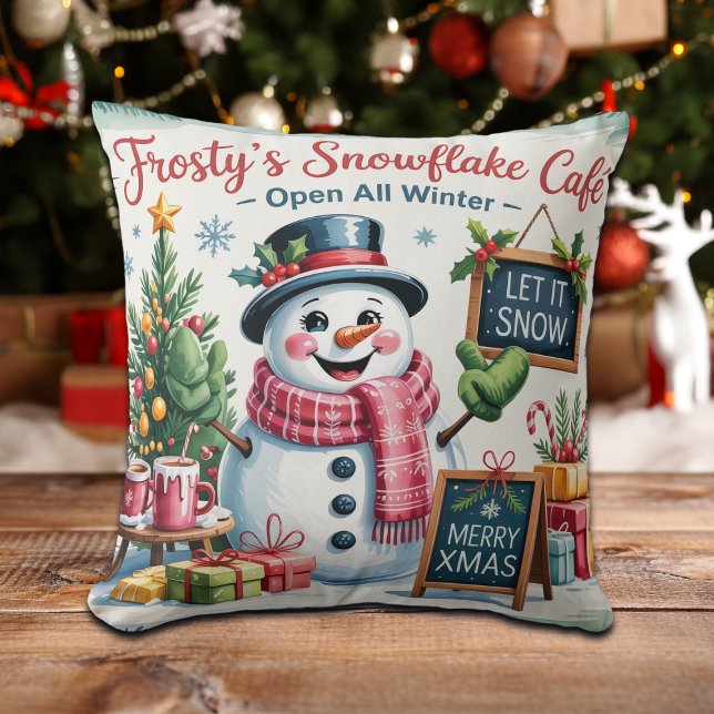 Vintage Frosty's Snowflake Cafe Cushion (Creator Uploaded)